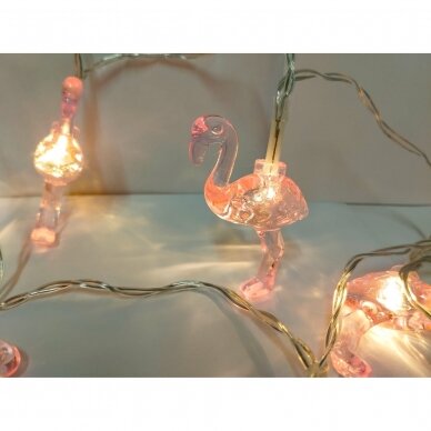 10 LED girlianda "Flamingas" 1