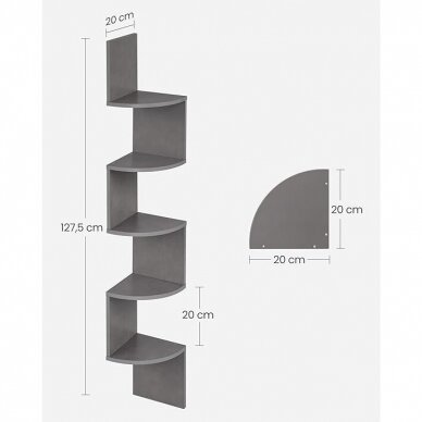 5 pakopų kampinė pakabinama lentyna 4