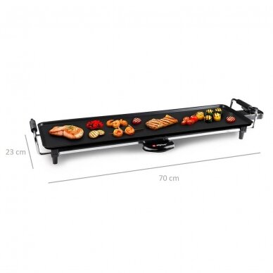 ALPINA Teppanyaki elektrinis stalo grilis 1800 W, 70 x 23 cm 4