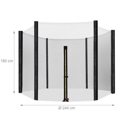 Apsauginis batuto tinklas, Ø 244 cm 4