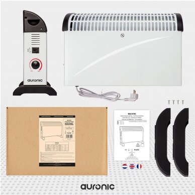 Auronic (Lifegoods) elektrinis konvekcinis šildytuvas su reguliuojamu termostatu - 750/1250/2000 W 3