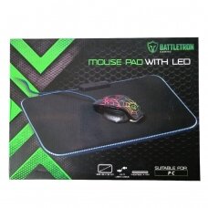 BATTLETRON pelės kilimėlis su RGB LED apšvietimu