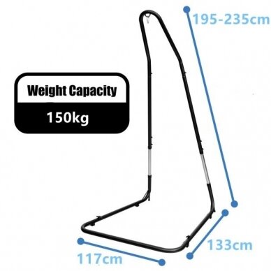 Sėdimo hamako stovas, iki 150 kg 8