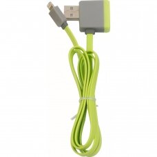 DUNLOP USB - Apple Lightning įkrovimo ir duomenų perdavimo laidas, 1 m, žalias