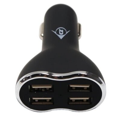 DUNLOP automobilinis įkroviklis 4 x USB, 4,8A 1