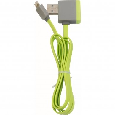 DUNLOP USB - Apple Lightning įkrovimo ir duomenų perdavimo laidas, 1 m, žalias 1