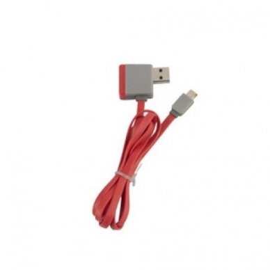 DUNLOP USB - Apple Lightning įkrovimo ir duomenų perdavimo laidas, 1 m, raudonas 1