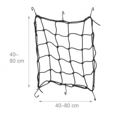 Dviračių/motociklų bagažo tinkliukai, 2 vnt 4