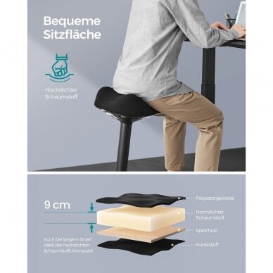 Ergonominė balansinė biuro kėdė 2