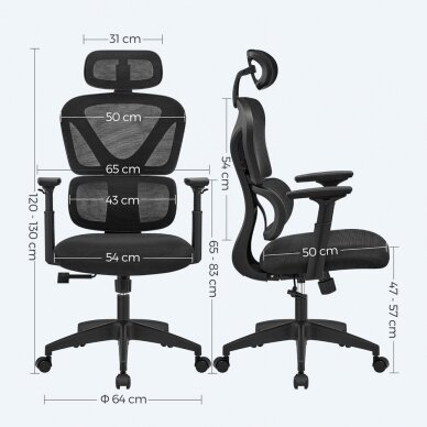 Ergonominė biuro kėdė 6