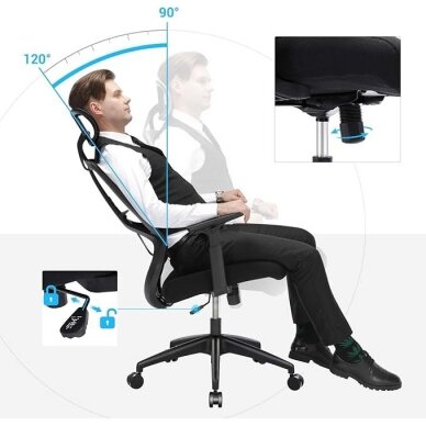 Ergonominė biuro kėdė 5