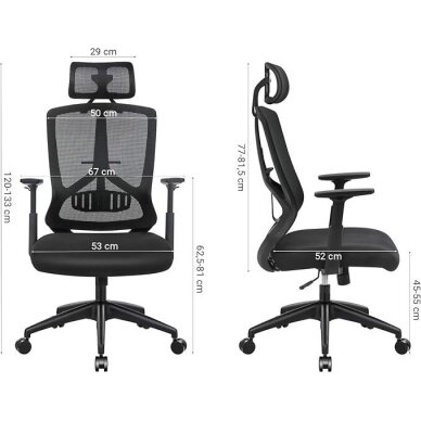 Ergonominė biuro kėdė 6