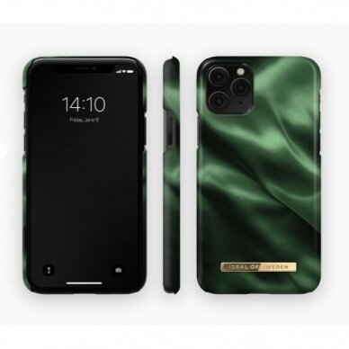 iDeal OF SWEDEN iPhone 11 PRO/XS/X telefono dėklas, "Emerald Satin" 2