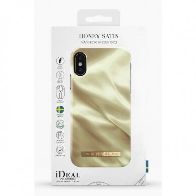 iDeal OF SWEDEN iPhone X/XS telefono dėklas, "Honey Satin" 3