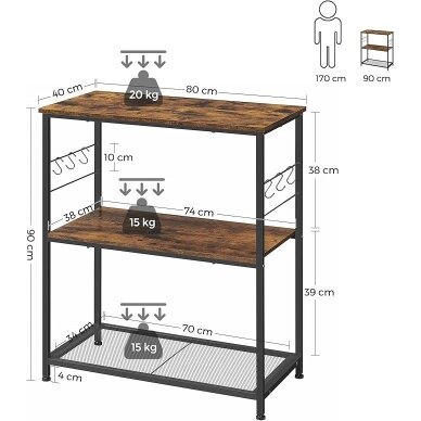 Industrinio stiliaus pastatoma lentyna - virtuvės sala (Transportavimo defektas) 7