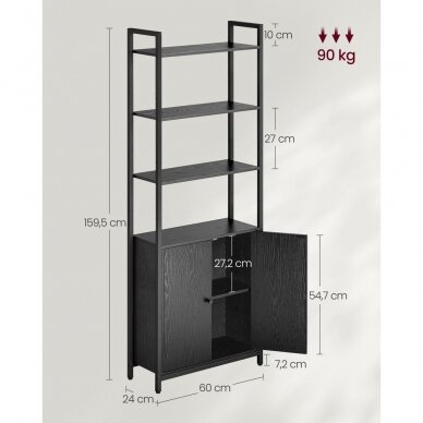 Industrinio stiliaus pastatoma spintelė su lentynomis 5