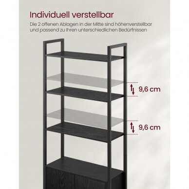 Industrinio stiliaus pastatoma spintelė su lentynomis 3