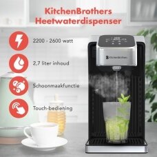 KitchenBrothers karšto vandens dozatorius, 2,7 l, 2600W