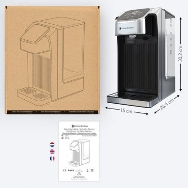 KitchenBrothers karšto vandens dozatorius, 2,7 l, 2600W 5