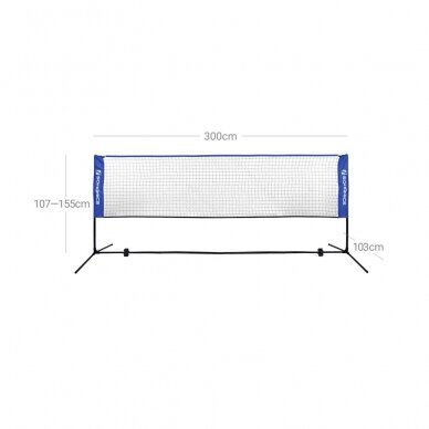 Lauko badmintono tinklas, 3 m 4