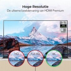 LifeGoods HDMI 2.1 laidas, 4K (120 Hz), 8K (60 Hz), 18 Gbps, 1,5 m