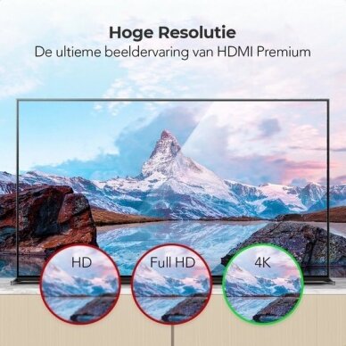 LifeGoods HDMI 2.0 laidas, 4K (120 Hz), 8K (60 Hz), 18 Gbps, 1,5 m 1