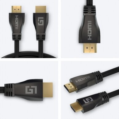 LifeGoods HDMI 2.1 laidas, 4K (120 Hz), 8K (60 Hz), 18 Gbps, 1,5 m 3