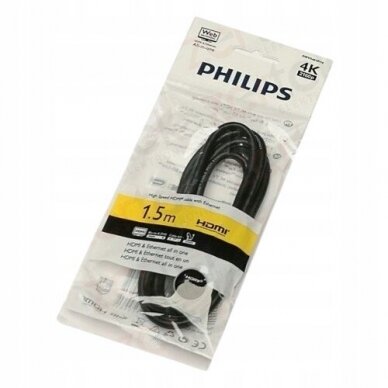 PHILIPS HDMI Ethernet laidas, 4K (60 Hz), UHD, 2160P, 1,5 m