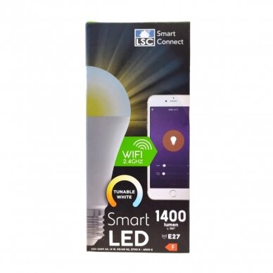 LSC Smart Connect išmanioji WiFi LED lemputė, 14 W, 1400 lm