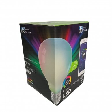 LSC Smart Connect išmanioji WiFi LED RGB lemputė, 4,9W, 240 lm, E27