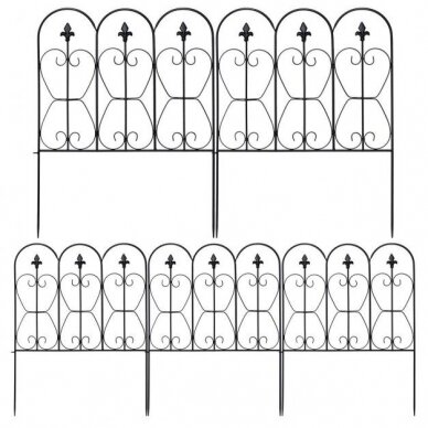 Metalinė sodo tvorelė, 80 x 60 cm, 5 vnt 2
