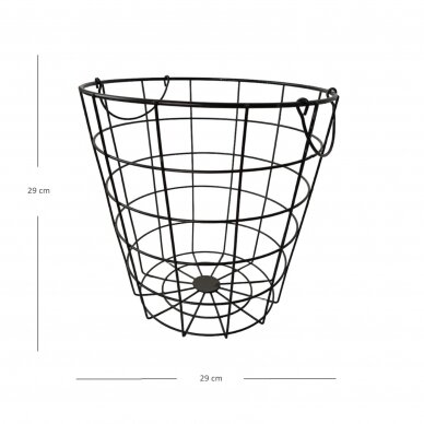 Metalinis krepšys, Ø 29 cm 3