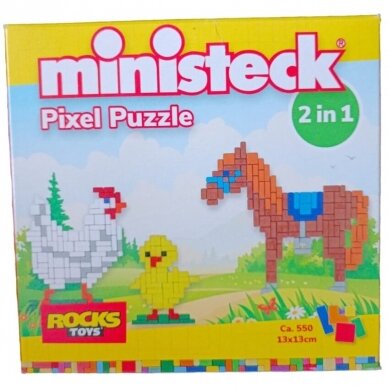 Ministek Pixel Puzzle mozaika, 2 in 1