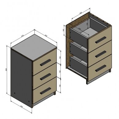 Naktinė spintelė BX-BETT 4