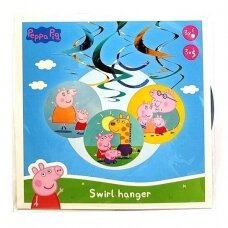 "Peppa Pig" kabančios dekoracijos, 6 vnt