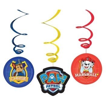 "Paw Patrol" kabančios dekoracijos, 6 vnt 1