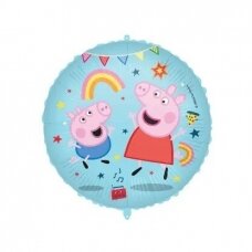 "Peppa Pig" folinis balionas Peppa ir George, 46 cm