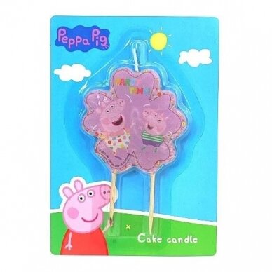 "Peppa Pig" gimtadienio torto žvakutė