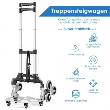 Sulankstomas transportavimo vežimėlis, iki 80 kg 4