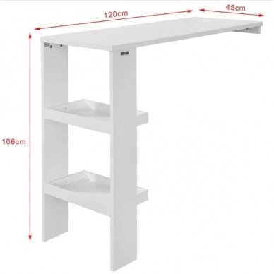 Prie sienos montuojamas baro stalas (Ekspozicinė prekė) 4