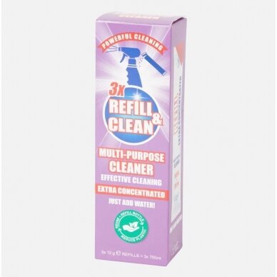 Refill&Clean koncentruotas universalus valiklis, 3 x 12 g