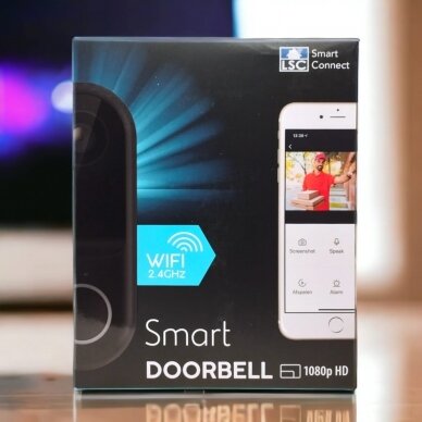 Smart Connect belaidis Wi-fi durų skambutis su kamera 1