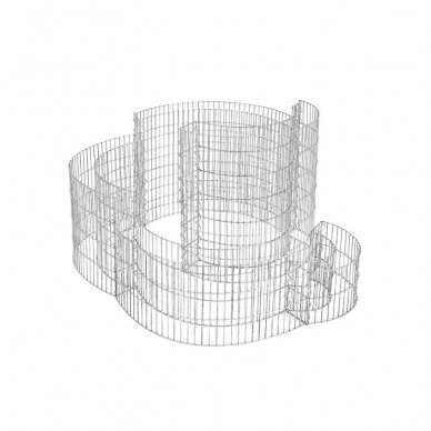Sraigės formos gabionas, 60 x 110  x 110 cm