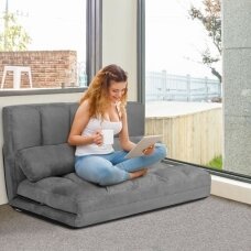 Sulankstoma grindų sofa - lova su reguliuojamu atlošu