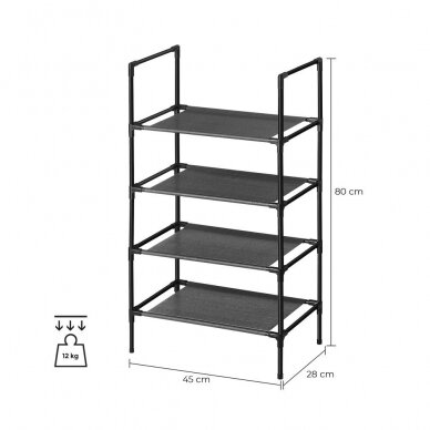 Surenkama batų lentyna, 80 x 45 x 28 cm 4