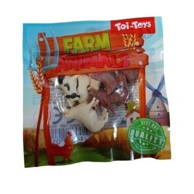 TOI-TOYS Gyvūnų figūrėlių rinkinys  FARM ANIMALS 1