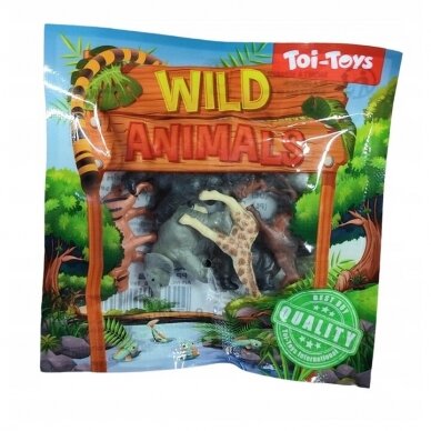 TOI-TOYS Gyvūnų figūrėlių rinkinys  WILD ANIMALS 1