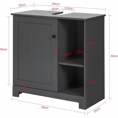 Tradicinio stiliaus pastatoma praustuvo spintelė 4