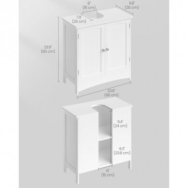 Tradicinio stiliaus pastatoma praustuvo spintelė 5