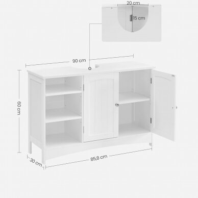 Tradicinio stiliaus pastatoma spintelė praustuvui 4